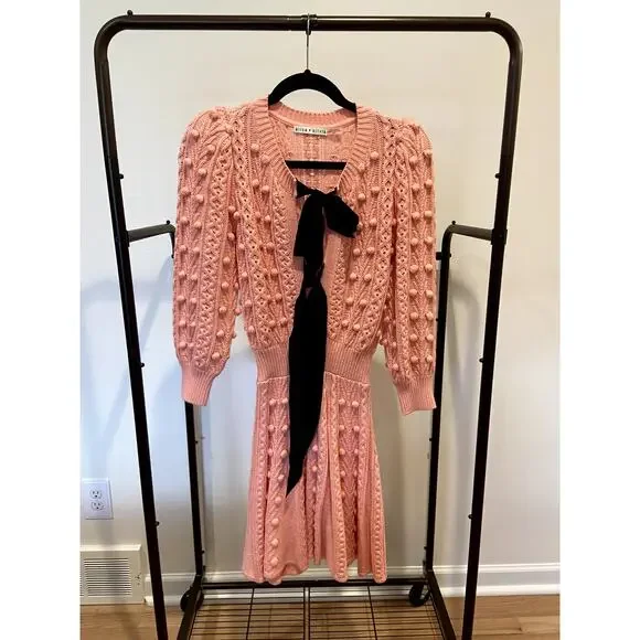 Alice and Olivia Kitty Bows Dress size XS - Picture 3 of 7